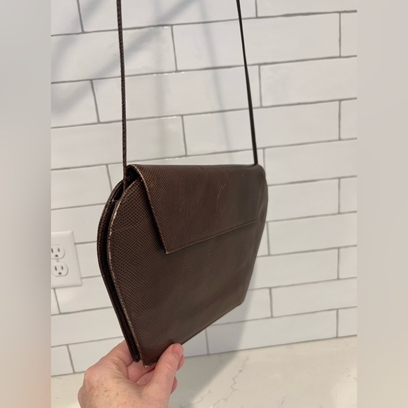 Walter Steiger Vintage Crossbody Leather Purse. Brown leather. - Picture 7 of 15